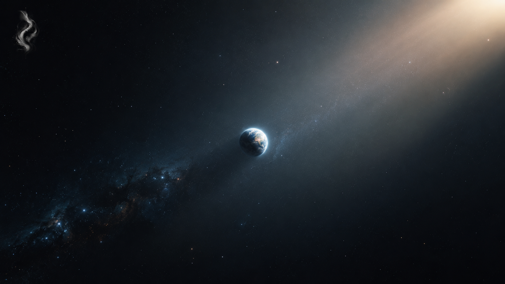 earth pale blue dot sunbeam deep space